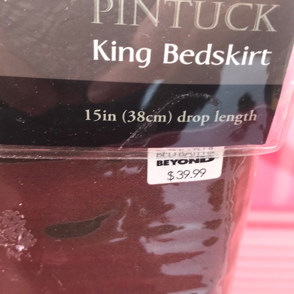 Pintuck king bed shirt new color chocolate - Picture 2 of 4